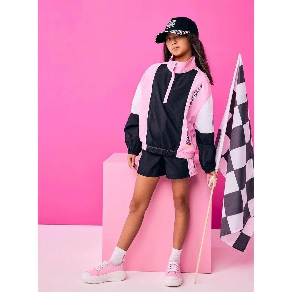 Justice Girl's NASCAR X Justice Collab Short, Sizes Medium 10 preppy chic summer